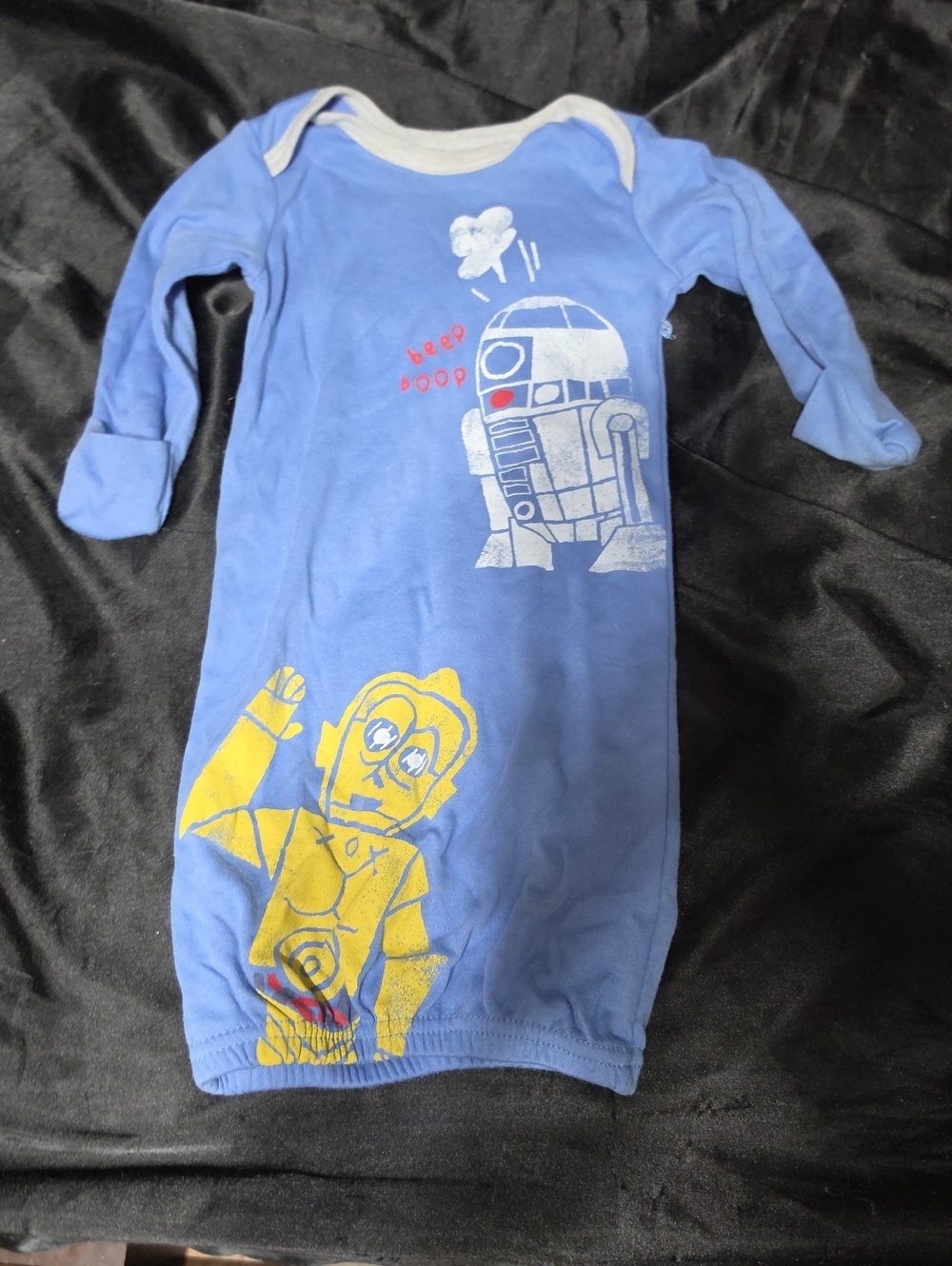 Star Wars Blue Kids Sleep Sack with R2-D2 & Yellow C-3PO Graphics